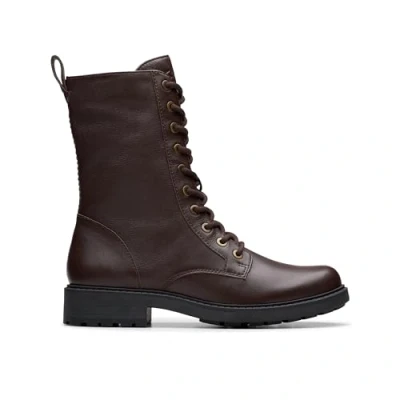 Afbeelding van Clarks Premium Vrouwen Orinoco2 stijl mode laars, donkerbruin Lea, 4 UK, Donkerbruine 37 EU