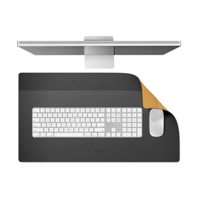 Afbeelding van Native Union Bureaumat Waterbestendig dubbelzijdig bureaukussen Voor op kantoor of thuis laptop, muis, toetsenbord, schrijven Gemakkelijk schoon te maken en beschermend 25,6&quot; x 14,1&quot;