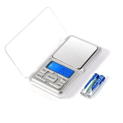 Afbeelding van Brencco Precision Balance 500g / 0,01g Digitale Elektronische weegschaal met LCD scherm achtergrondverlichting, draagbare miniweegschaal voor keuken/koffie/reizen zilver