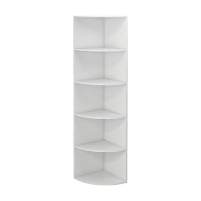 Afbeelding van Vicco Hoekplank &quot;Fabienne&quot;, Wit/Wit, 30 x 60 cm 3 vakken