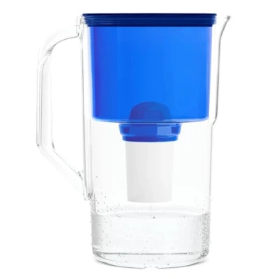 Afbeelding van Wessper Waterfilterkan AquaClassic Waterfilter Karaf 2,5 L Donker Blauw met 1 Water Filter Waterkan Compatibel Brita Classic Dafi etc. Vermindert Kalk Chloor Zware Metalen