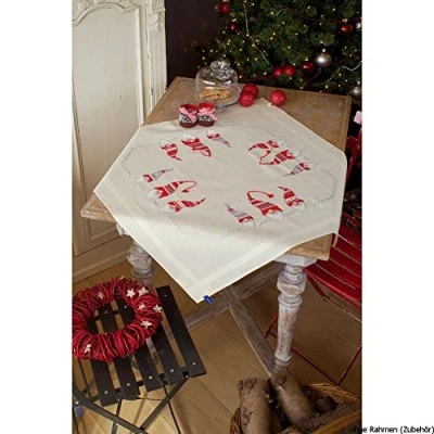 Afbeelding van Vervaco tafelkleed Kerstkaboutertjes 0155211