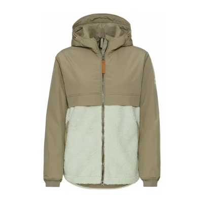 Afbeelding van camel active MIT Kapuze Fleecejas, Dames, Maat: 42, Sage