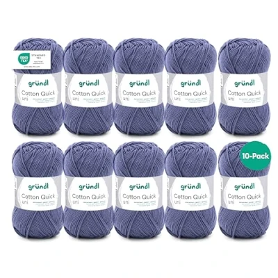 Afbeelding van 865 137 Cotton Quick Uni 10x50 gram grijsblauw