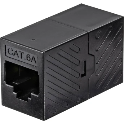 Afbeelding van Renkforce RJ45 Netwerk Adapter CAT 6A [1x bus 1x bus] Zwart