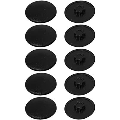 Afbeelding van cyclingcolors 10 x afdekkappen voor torx schroeven, schroefafdekking schroefdoppen kunststof, zwart T20, 12 mm