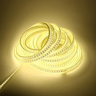 Afbeelding van 6M LED Strip Wit 220V Buitenverlichting Waterdicht met EU Stekker, 5730 IP67 Flexibel Strips Verlichting