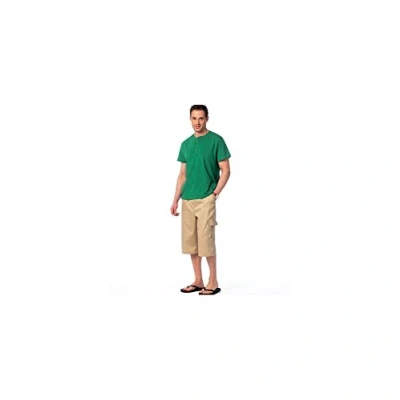 Afbeelding van Mccall&#039;s Patterns patroon MC6973 XN maten Extra groot 46 48/XXL 50 52/XXXL 54 56 Heren Tank Tops T shirts en Shorts