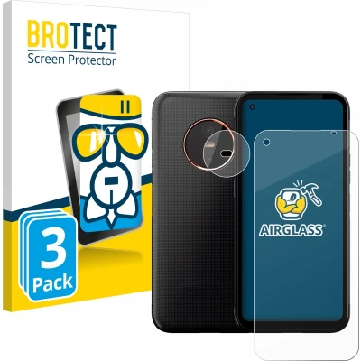 Afbeelding van BROTECT Glas Screen Protector voor Gigaset GX6 Pro (Voor+Camera) (3 Stuks) Schermbeschermer [9H Hardheid, Beschermglas Folie niet Gehard Glas]