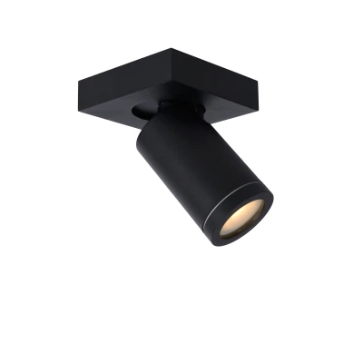 Afbeelding van Lucide TAYLOR Plafondspot LED Dim to warm GU10 1x5W IP44 Zwart