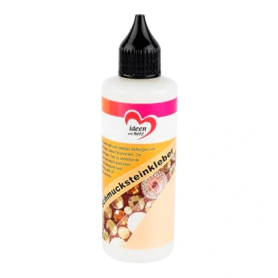 Afbeelding van Ideen mit Herz Siersteenlijm, 90 ml, transparant, waterbestendig, ideaal voor textiel