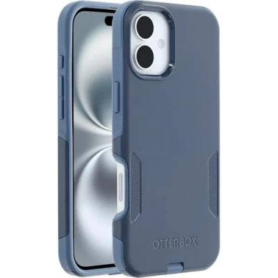 Afbeelding van OtterBox Commuter Series MagSafe Hoes voor iPhone 16 Plus, Schokbestendig, Valbestendig, Robuust, Beschermhoes, 3x getest volgens militaire standaard, Blauw