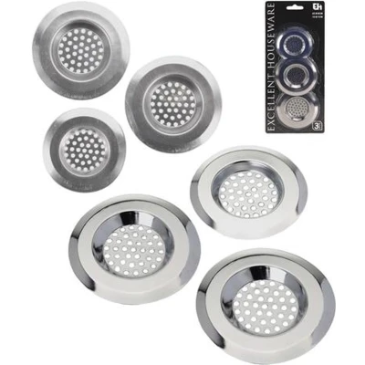 Afbeelding van Excellent Houseware Gootsteenzeefjes 3 Stuks