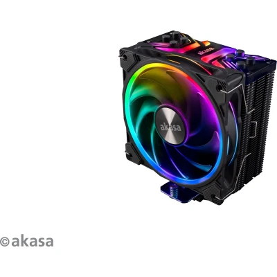 Afbeelding van Akasa Soho H4 Processor Koeler 12 cm Zwart 1 stuk(s)