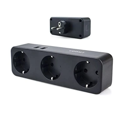 Afbeelding van Voomy Verdeelstekker 3 USB A &amp; 2 EU