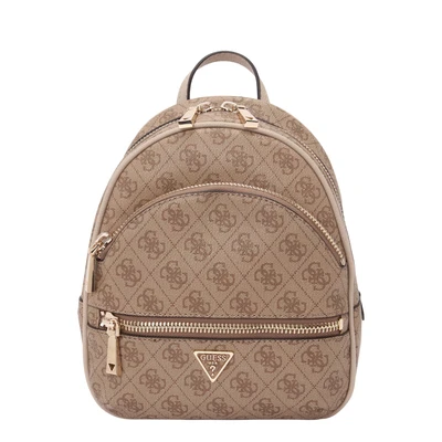 Afbeelding van GUESS Vrije tijd Rugzak Manhatten II Backpack Latte Logo Lichtbruin