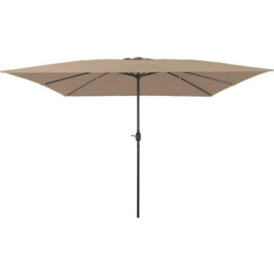Afbeelding van vidaXL Vierkante Tuinparasol 295x245 cm Taupe