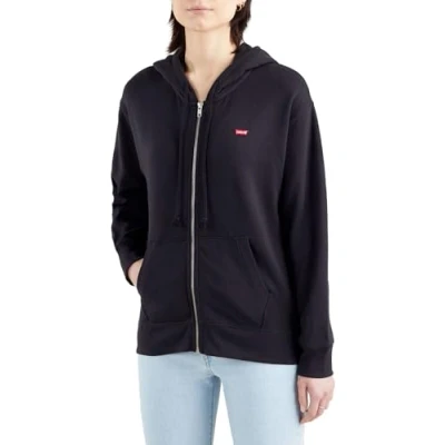 Afbeelding van Levi&#039;s Standard ZIP Hoodie Sweater met rits, Dames, Maat: XXS, Caviar
