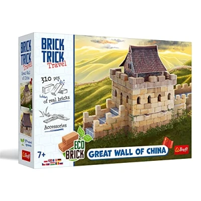 Afbeelding van Trefl Brick Trick Travel: Great Wall Of China Bouw Met Bakstenen, Reizen, Grote Muur Van China, EKO Bakstenen Blokken, 310 Herbruikbaar, Creatieve Set Voor Kinderen Vanaf 7 Jaar