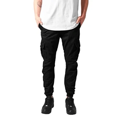 Afbeelding van Urban Classics cargobroek voor heren, casual mannen, verkrijgbaar in vele kleurvarianten, maten XS 5XL, zwart, XL