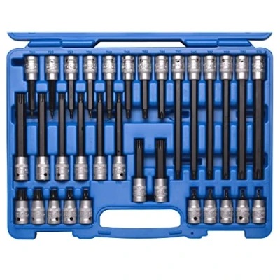 Afbeelding van SW Stahl 04423L 32 delige set schroevendraaierbit I 1/2 T profiel T20 T70 voor Torx zeshoekige inzetdoos bitset
