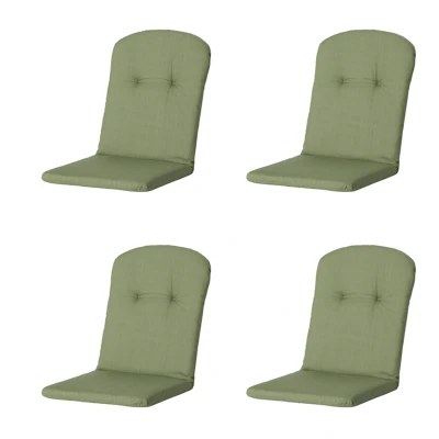 Afbeelding van Madison Kuipstoelkussen Hoge Rug Basic green Ca. 96x45 cm Set van 4