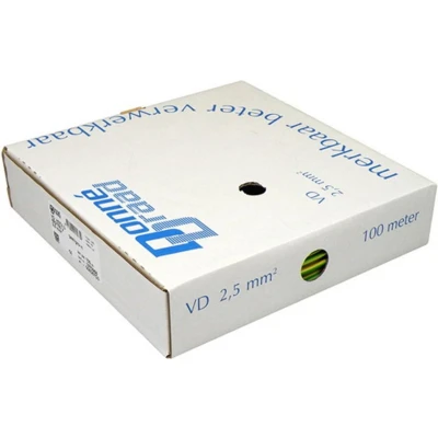 Afbeelding van Donne VD draad groengeel 25mm2 rol 100 meter