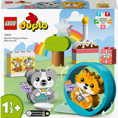 Afbeelding van LEGO 10977 DUPLO Mijn eerste Puppy en Kitten met geluid