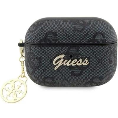 Afbeelding van Guess 4G PU Leather Case Apple Airpods Pro 2 (2e generatie) Grijs