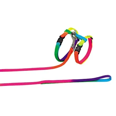 Afbeelding van Nobby tuig met lijn rainbow mix 1 st