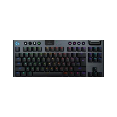 Afbeelding van Logitech G G915 X LIGHTSPEED TKL Low Profile Wireless Gaming Keyboard, Double Shot PBT Keycaps, volledig programmeerbare toetsen, GL Red Linear, pc/Mac, US INT&#039;L QWERTY Zwart