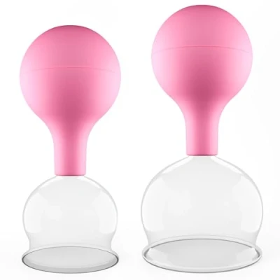 Afbeelding van Pulox cuppotten set diverse maten en kleuren (set van 2 groot, roze)