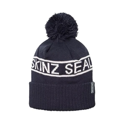 Afbeelding van SEALSKINZ Heacham Waterdichte iconische ijsmuts voor koud weer, marineblauw/crèmekleurig