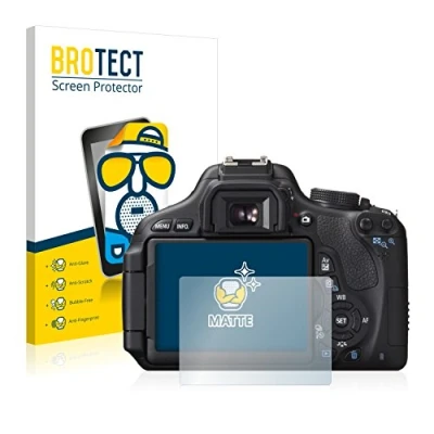 Afbeelding van BROTECT (2 Stuks) Antireflecterende Beschermfolie voor Canon EOS 600D Anti Glare Screen Protector, Mat, Ontspiegelend