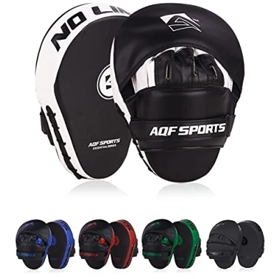 Afbeelding van AQF Boxing Pads Hook and jab Mitts Target Punching Focus for MMA Kickboxing Muay Thai Training (Wit)