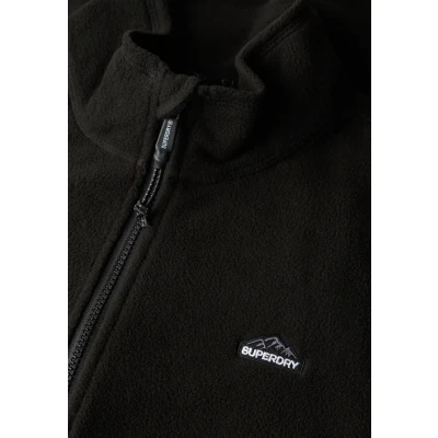 Afbeelding van Superdry Mannen Polar Fleece met Volledige Rits Zwart Grootte: M