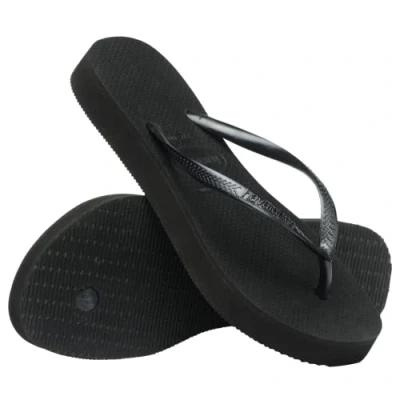 Afbeelding van Slipper Havaianas Slim Flatform Black Schoenmaat 33 34