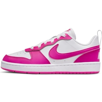 Afbeelding van Nike Court Borough Low Recraft Kinderschoenen, wit/laser Fuchsia, 38,5 EU, White Laser 38.5 EU