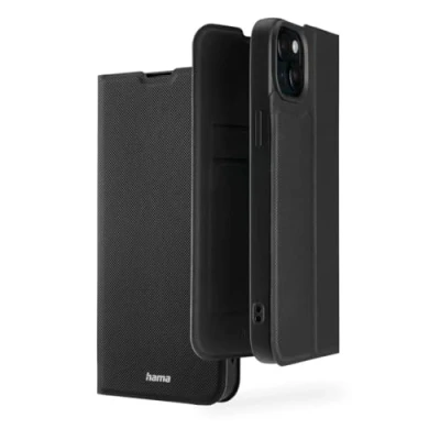 Afbeelding van Hama Daily Protect Bookcase voor Apple iPhone 15 Zwart