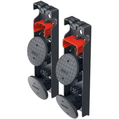 Afbeelding van Hailo EasyClix Garden Size L, wisselvoetset voor staande ladders, eenvoudig en snel te verwisselen, stabiele stand op zachte ondergronden zoals gazon of zand, geen zinken, brede voet