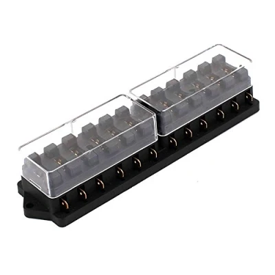 Afbeelding van Mintice Zekeringblokken, lemmet, auto, 12 V, 24 weg, zekeringkast, ATC, ATO, zekeringhouder, waterdicht, bescherming