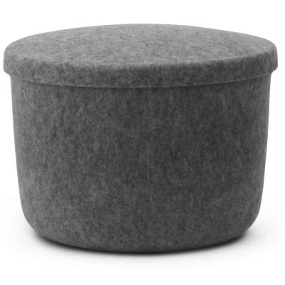 Afbeelding van Normann Copenhagen Hide Opbergdoos Small Grijs