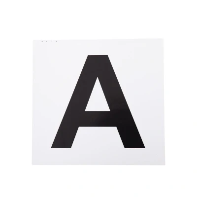 Afbeelding van Premiere Manegeletter stickers H E K M B F A C One Size Wit