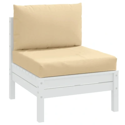Afbeelding van Palletkussens 2 st stof gemleerd beige