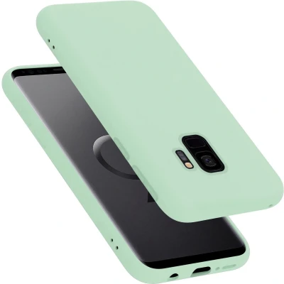 Afbeelding van Cadorabo Hoesje geschikt voor Samsung Galaxy S9 Case in LIQUID LICHT GROEN Beschermhoes TPU silicone Cover