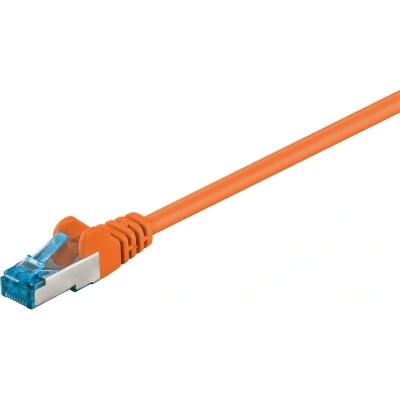 Afbeelding van S/FTP CAT6a 10 Gigabit netwerkkabel / oranje LSZH 25 meter