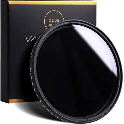 Afbeelding van Tide Optics 58mm Variabele ND Filter (ND2 ND400) Circulaire Neutrale Dichtheid Lens