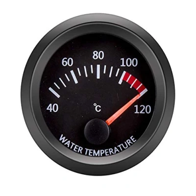 Afbeelding van ETOPARS 2&quot; inch 52mm Watertemperatuurmeter Auto Motor Wijzer Indicator Rood Licht Elektrische Temperatuur Meter Gauge Rook Tint Len Universeel