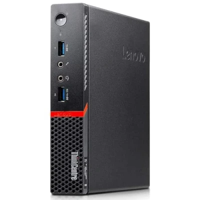 Afbeelding van Lenovo ThinkCentre M900 Tiny PC Mini computer, processor Intel i7 6700T, 8 GB DDR4 RAM geheugen, 240 SSD, Windows 11 Pro (Refurbished)