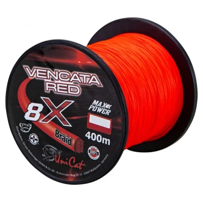 Afbeelding van Unicat Vencata Red 8x Braid 0.37mm (400m) Gevlochten lijn